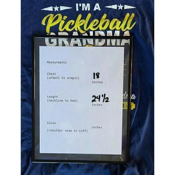 Pickleball grandma graphic tee Size Medium Blue - Picture 6 of 6